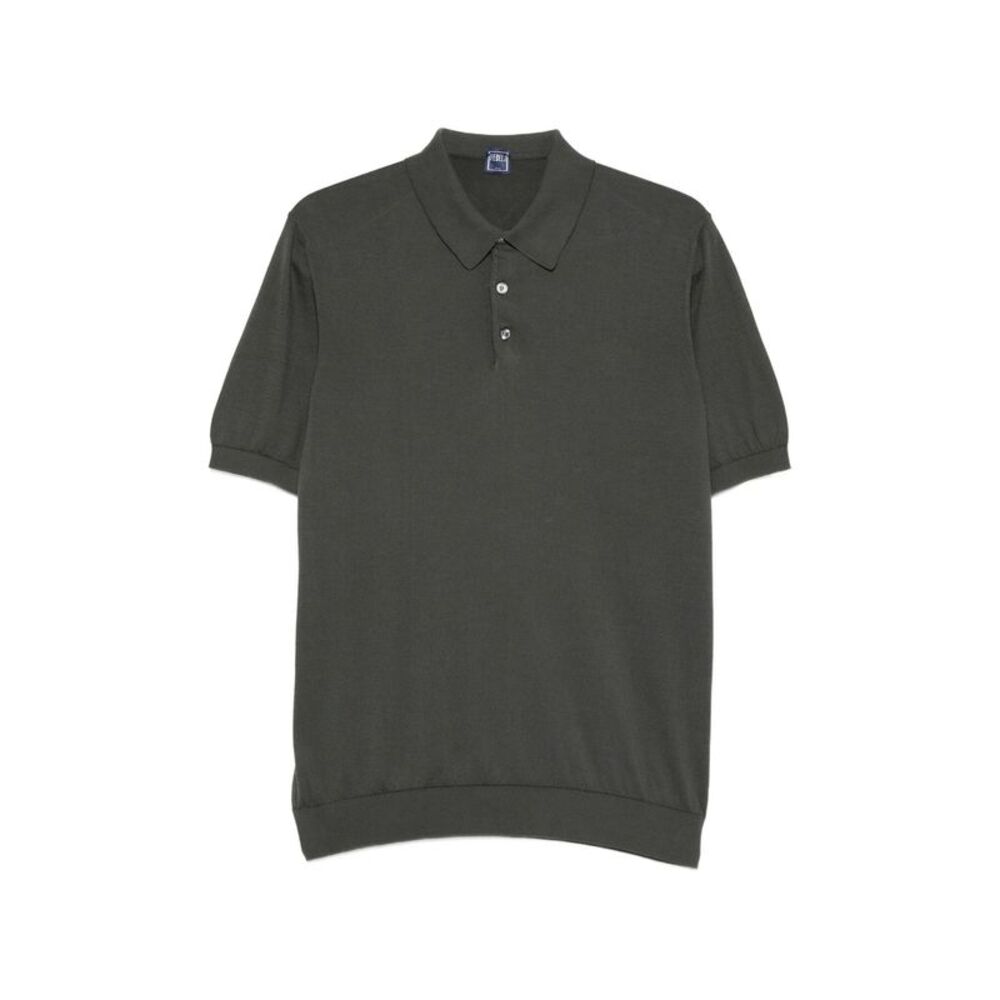 Fedeli Green Polo Shirts Men